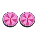 EMVANV Kids Bicycle Training Wheels, 1 Pair Bike Assist Wheel Balance Stabilisers Training Tool Low Noise Rubber Bike Replacement Stabilizer Wheels(Pink)