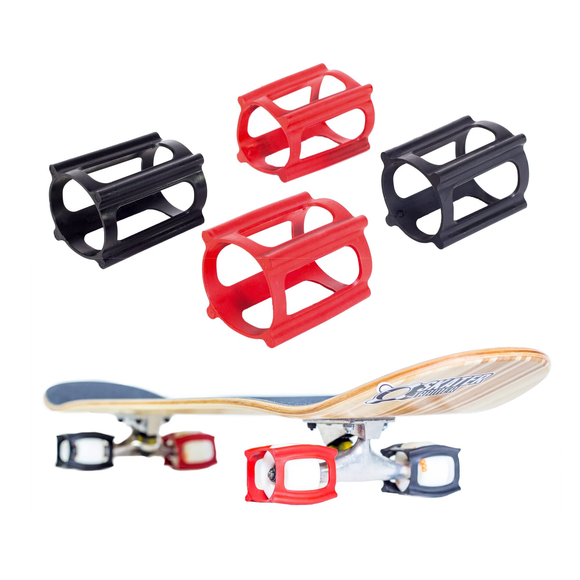 Skater Trainer Wheels - Beginners get Skateboard Tricks Fast, Safe and Fun