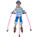 GanFindX Kids Roller Skating Trainer Adjustable Height Skate Walker Blue