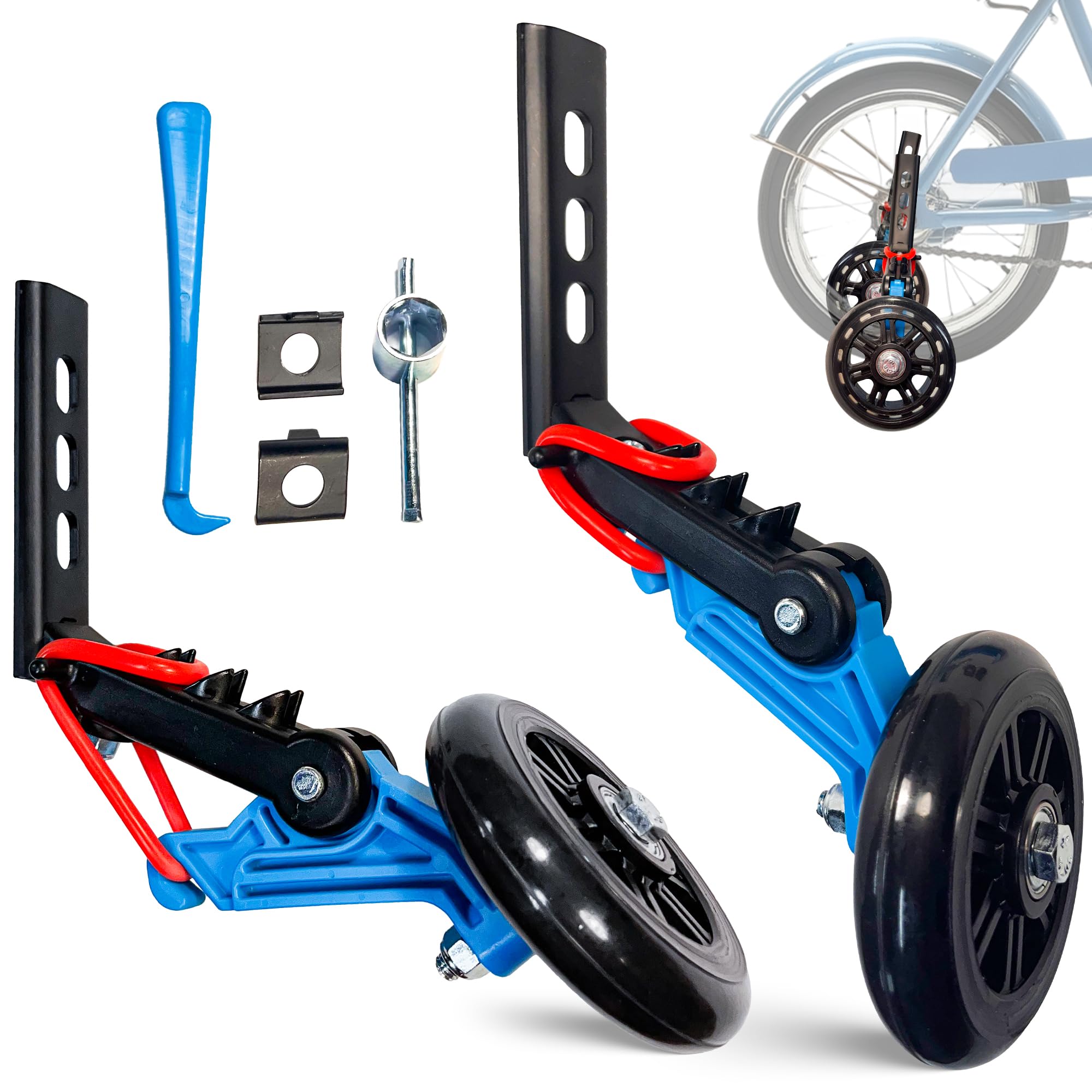 2.0 - Training wheels for 14 16 18" kids bikes. Training wheels that teach balance.