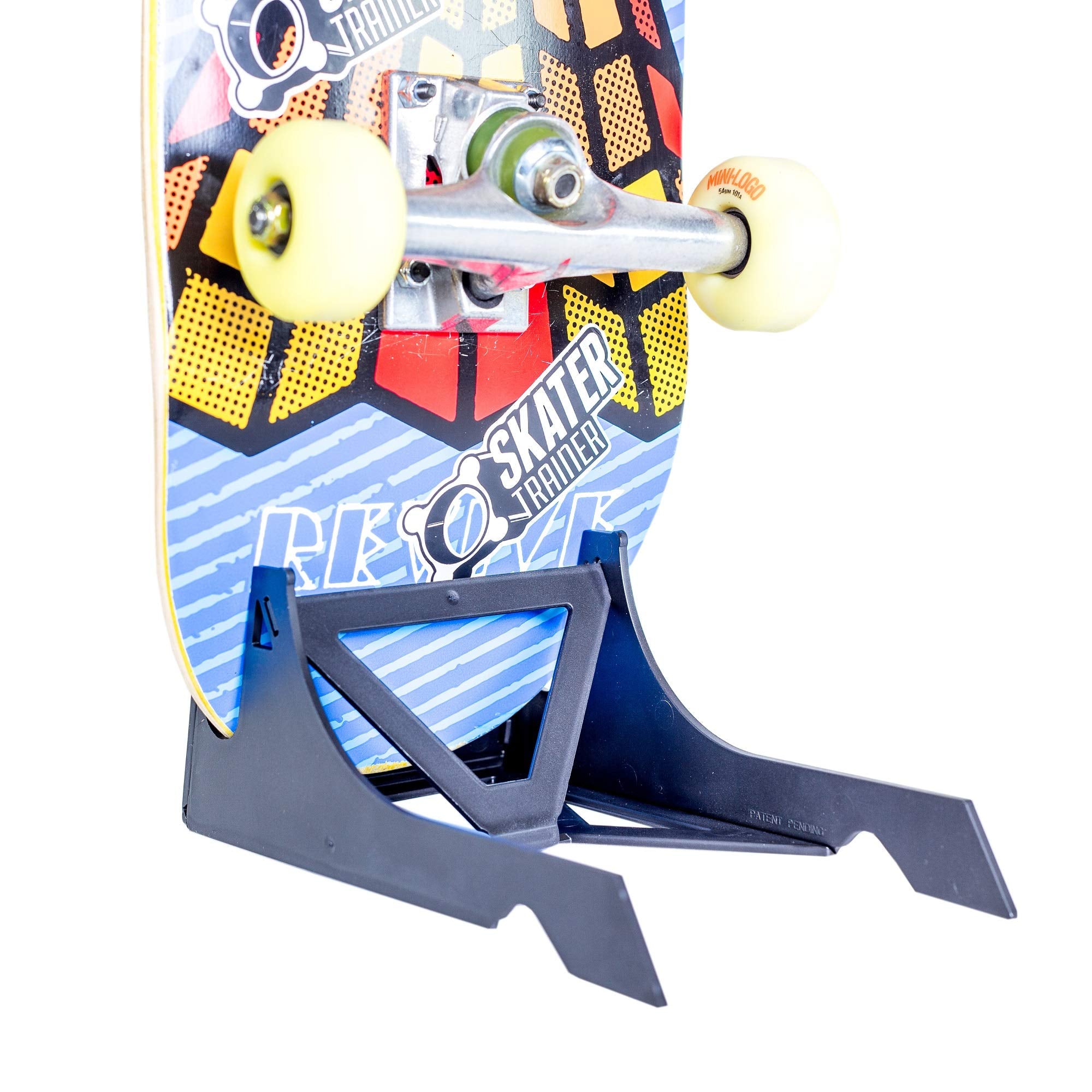 Origami Skateboard Stand- A Skate Board Holder by Skater Trainers - Store and Display - Keep Boards Off the Wall - A Great Rack Display for that Made in the USA - Parents Love These