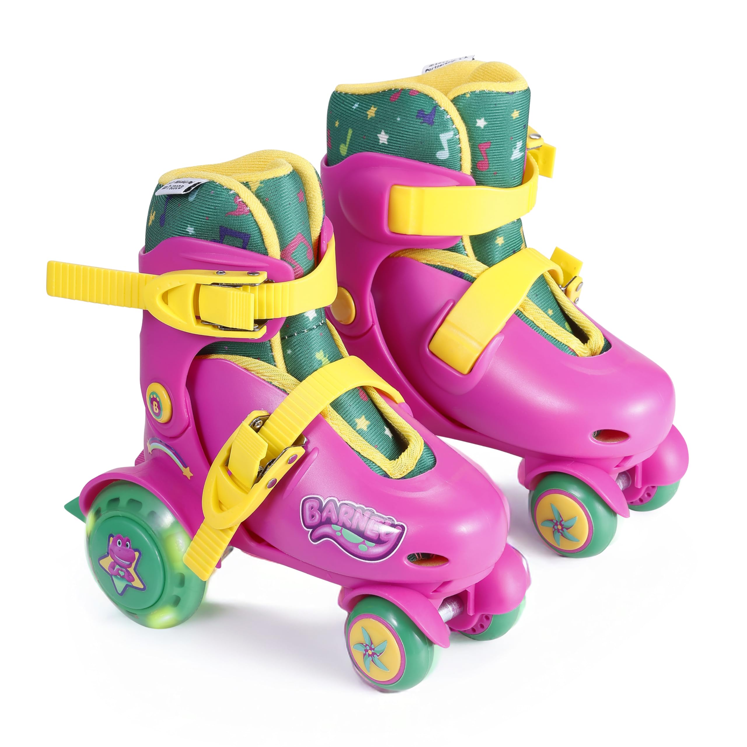 Kids Trainer Skates - Light Up Wheels, ABEC 5 Bearings, Durable PVC Material, Foam Shoe Lining, Perfect for Active Fun and Adventures, US Size 9-12