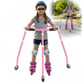 GanFindX Kids Roller Skating Trainer Adjustable Height Skate Aid Pink